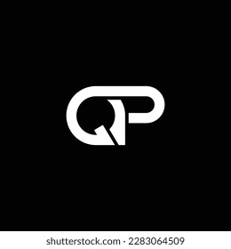 PQ or QP abstract outstanding professional business awesome artistic branding company different colors illustration logo