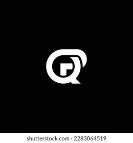 PQ or QP abstract outstanding professional business awesome artistic branding company different colors illustration logo