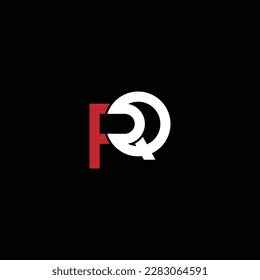 PQ or QP abstract outstanding professional business awesome artistic branding company different colors illustration logo