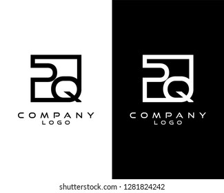 pq, qp Letters Logo Design. Simple and Creative Letter Concept Illustration vector