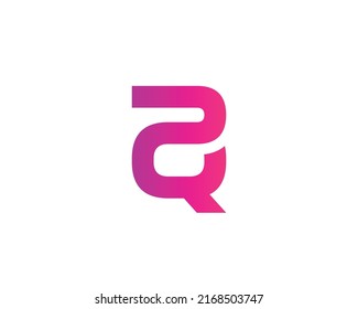 PQ QP logo design vector template