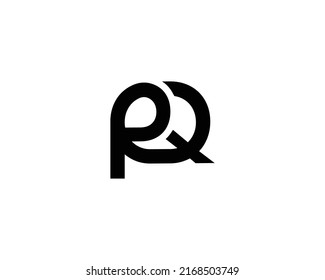 PQ QP logo design vector template