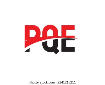 PQE Letter Initial Logo Design Vector Illustration