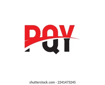 PQY Letter Initial Logo Design Vector Illustration