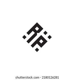 PR abstract geometric concept logo in high quality professional design that will be best for street style
