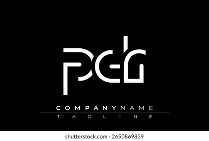 PR abstract letter design. Modern Business Logo Design With Abstract Typography and Contemporary Style