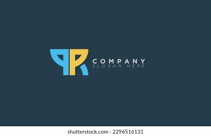 PR Alphabet letters Initials Monogram logo RP, P and R