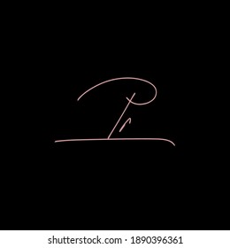 Pr black background handwritten logo