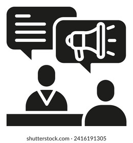 PR Consultoría ilustración vectorial de línea de iconos