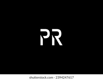 PR  creative logo design and initial logo