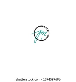 PR-Logo für die erste Handschrift für die Identität