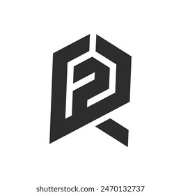 PR letter logo, PR Alphabet logo, initials logo