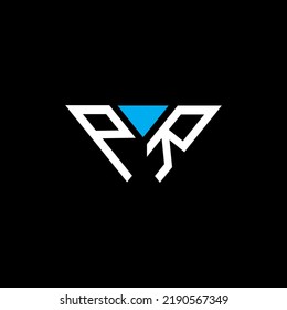 PR letter logo creative design with vector graphic, PR simple and modern logo.