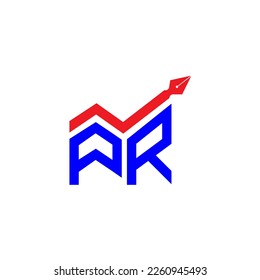 PR-Brief Logo kreatives Design mit Vektorgrafik, PR einfach und modern Logo.