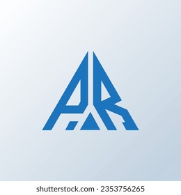 PR letter logo creative design. PR unique design.
