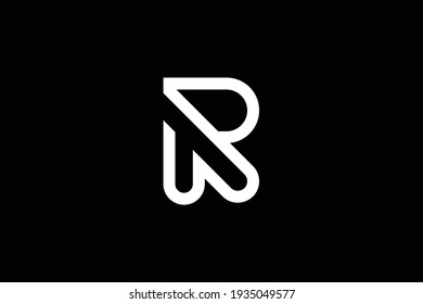 PR letter logo design on luxury background. RP monogram initials letter logo concept. PR icon design. RP elegant and Professional white color letter icon design on black background.