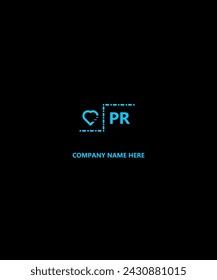 PR Letter Logo Design Unique Attractive Creative Modern Initial PR Initial Based Letter Icon Logo