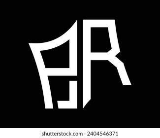diseño vectorial de logotipo de letras de relaciones públicas