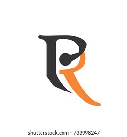 pr letter vector logo