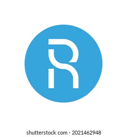 PR letter vector logo, monogram and initial shape, clean design concept, logo, logotype elements for template.