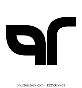 pr letter vector logo. rp letter vector logo