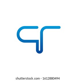 pr logo design simple modern template