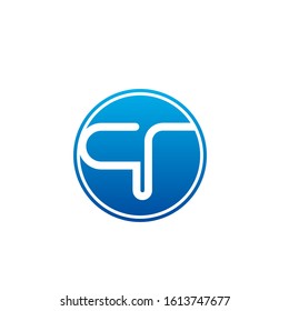 pr logo design simple modern template