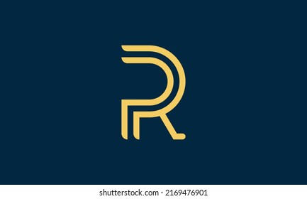 PR logo. Letter PR logo vector design illustration