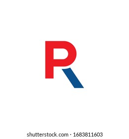 PR logo is a little explanation of the concept of the logo: a unique PR letter with clean, clear, thick, and elegant lines