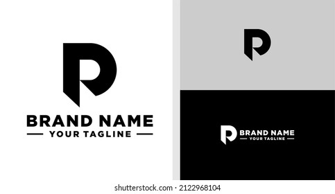 PR LOGO MONOGRAM SIMPLE EDITABLE
