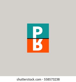 PR. Logo of public relations. Icon advertising agency. Vector illustration.