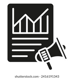 ilustración vectorial de línea de icono de PR Metrics