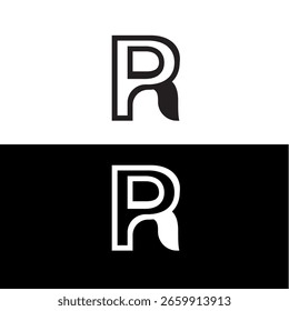 PR Monogram Unternehmenskonzept Logo