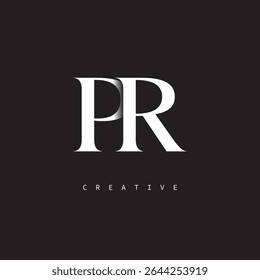 
PR Monograma Logo Mínimo Elegante Letra marca para Luxo, Moda   Marcas criativas	
