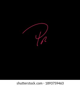 PR P R Initial handwriting creative fashion elegant design logo Sign Symbol template vector icon