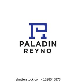 PR, Paladin Reyno Logo, Vektordesign 