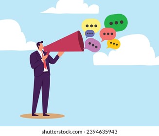 PR, Public Relation oder Marketing-Kommunikation, Werbekampagne oder Social Media-Marketing, Online-Werbung oder E-Mail-Newsletter-Konzept