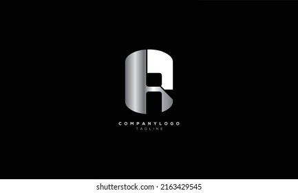 PR RP Abstract initial monogram letter alphabet logo design