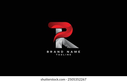 PR, RP, Abstract initial monogram letter alphabet logo design