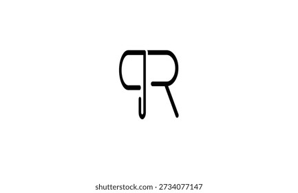 MONOGRAMA ABSTRACTAS DEL LOGOTIPO DE LA LETRA DE PR, RP