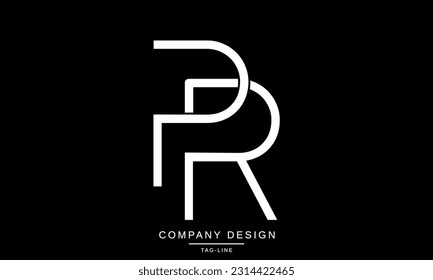 PR, RP, Abstract Letters Logo Monogram