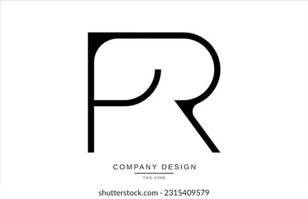 PR, RP, Abstract Letters Logo Monogram