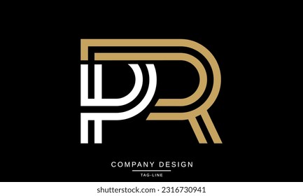 PR, RP, Abstract Letters Logo Monogram