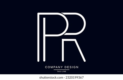 PR, RP, Abstract Letters Logo Monogram