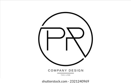 PR, RP, Abstract Letters Logo Monogram