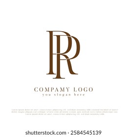 PR, RP, Abstract Letters Logo Monogram