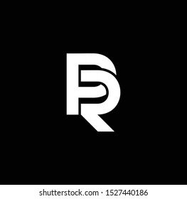 PR or RP font designs for logo and icons