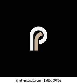 PR or RP font designs for logo and icons