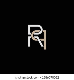 PR or RP font designs for logo and icons