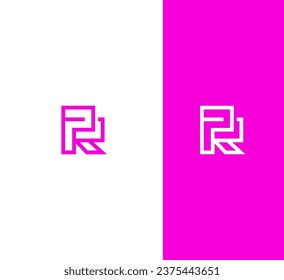 PR, RP letter branding logo